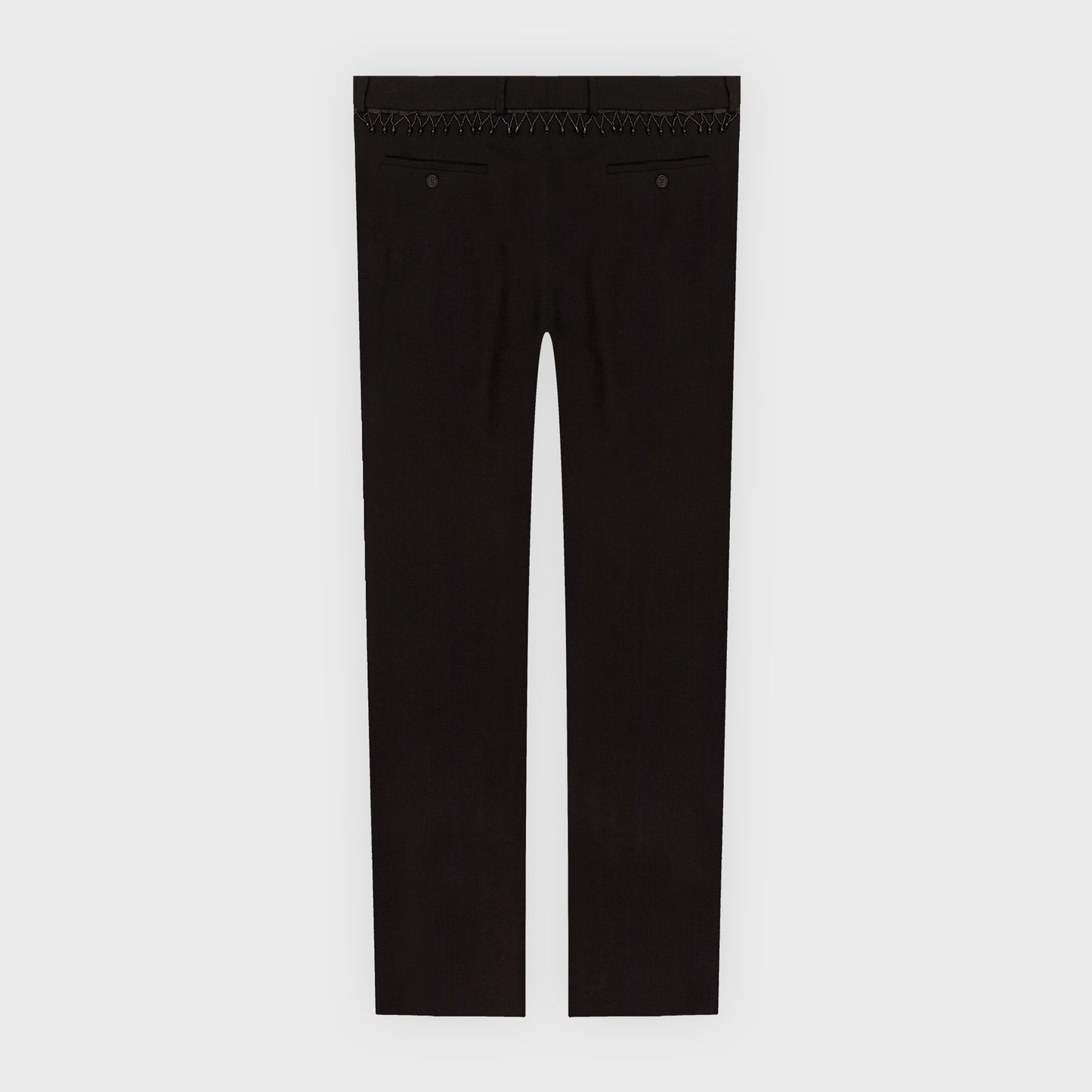 Synth Wool Trousers - Black