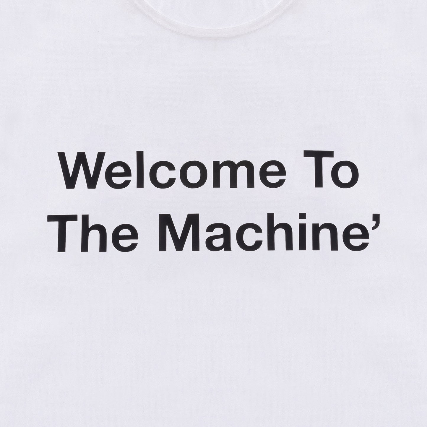 Machine Sheer Tank Top - White