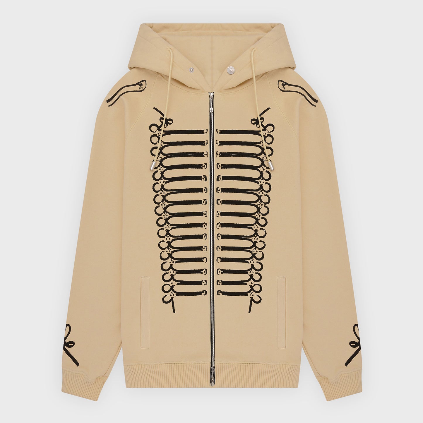 Parade Zip Up Hoodie - Sand
