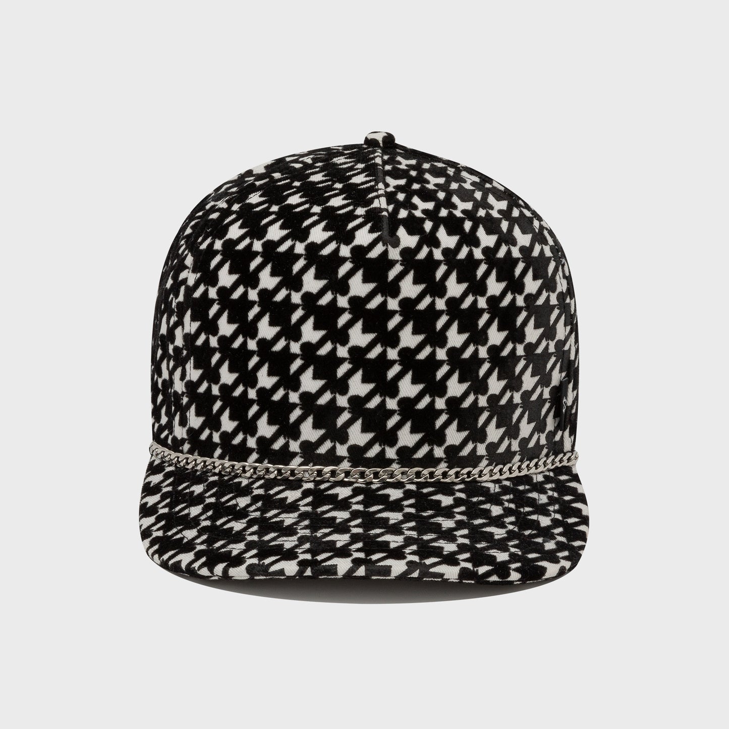 Monogram 5-Panel Cap - Black Soundstooth
