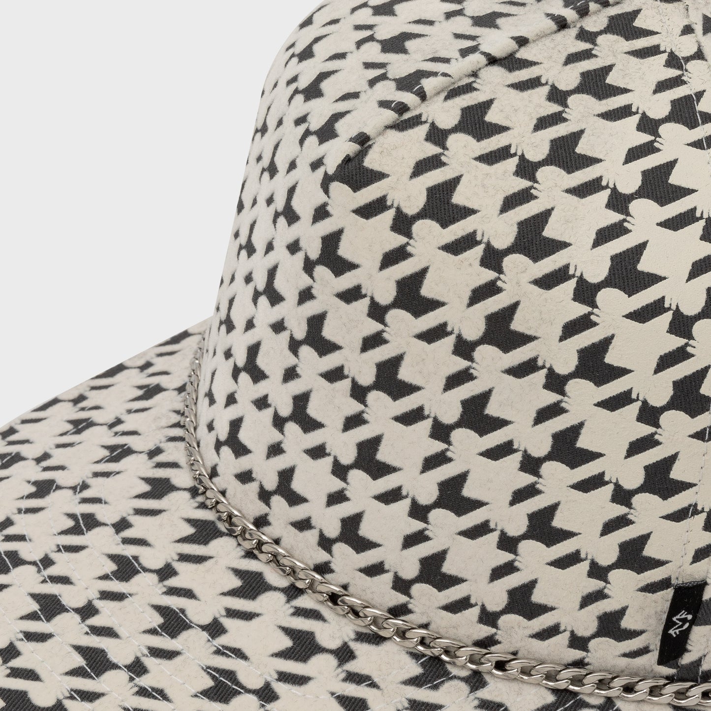 Monogram 5-Panel Cap - White Soundstooth