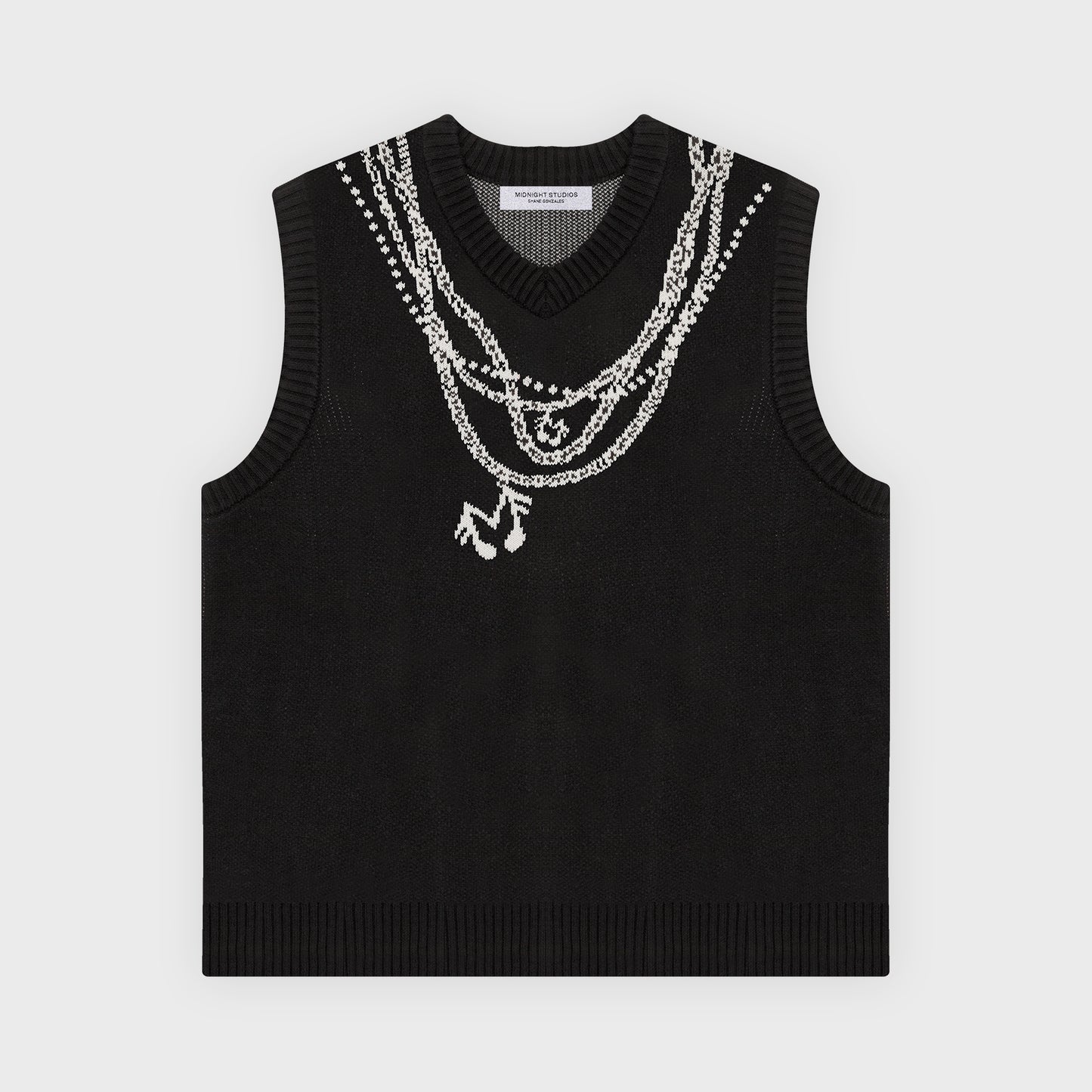 Femme Fatale Sweater Vest - Black