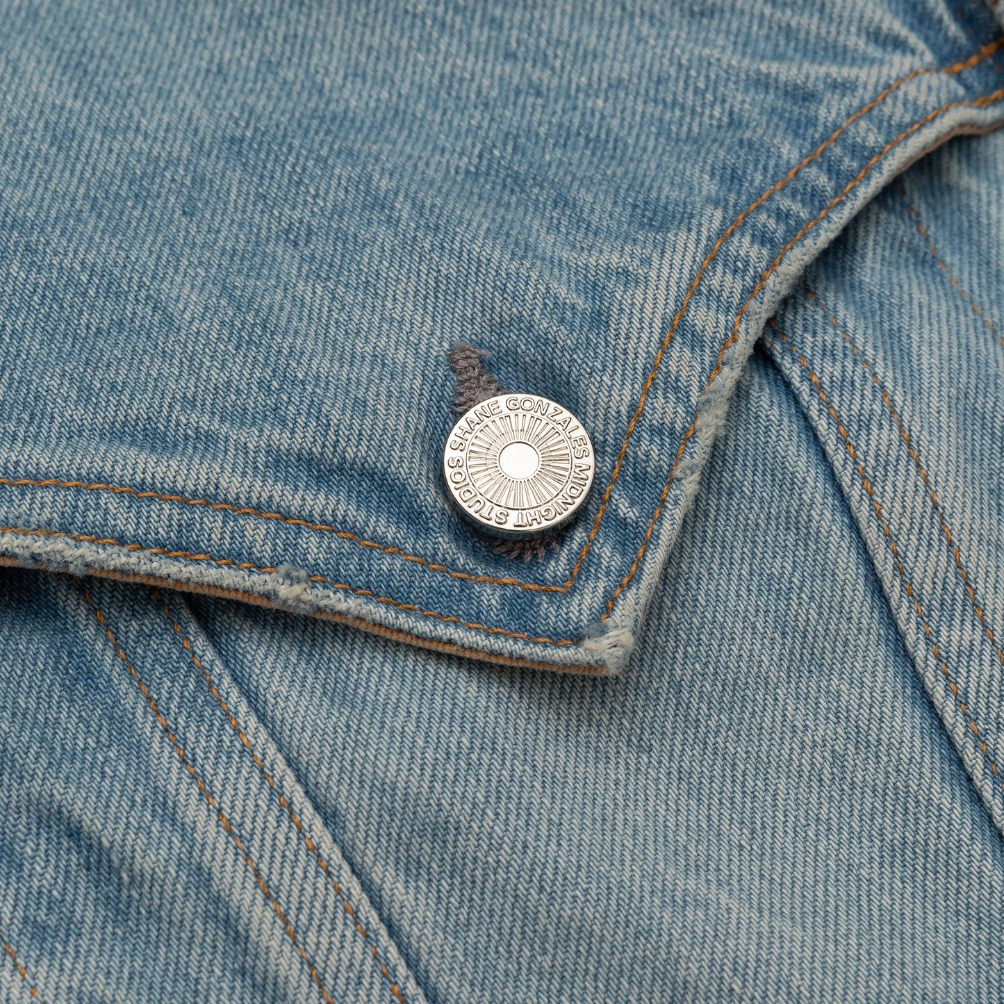 Hollywood Denim Jacket - Sky Blue