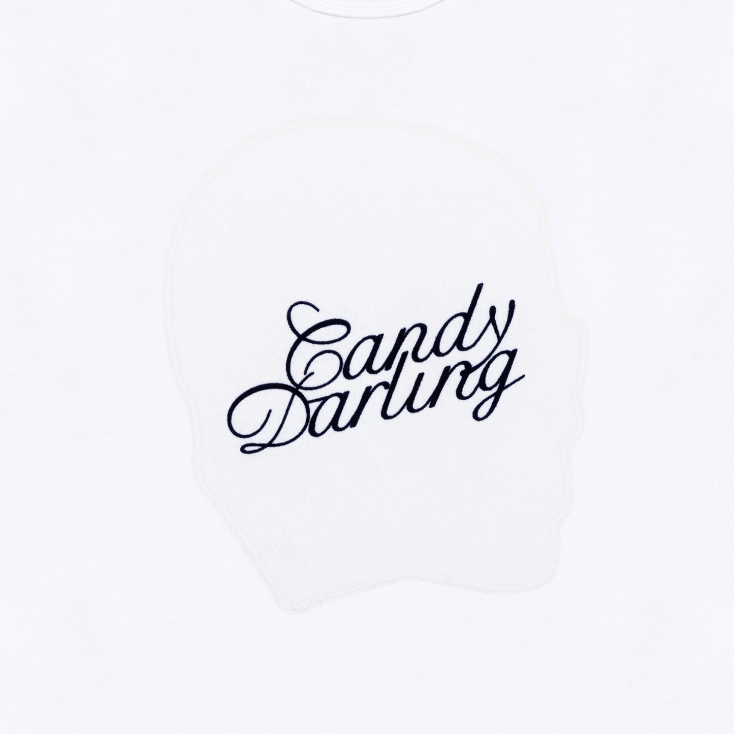 Candy Darling Applique T-Shirt - White
