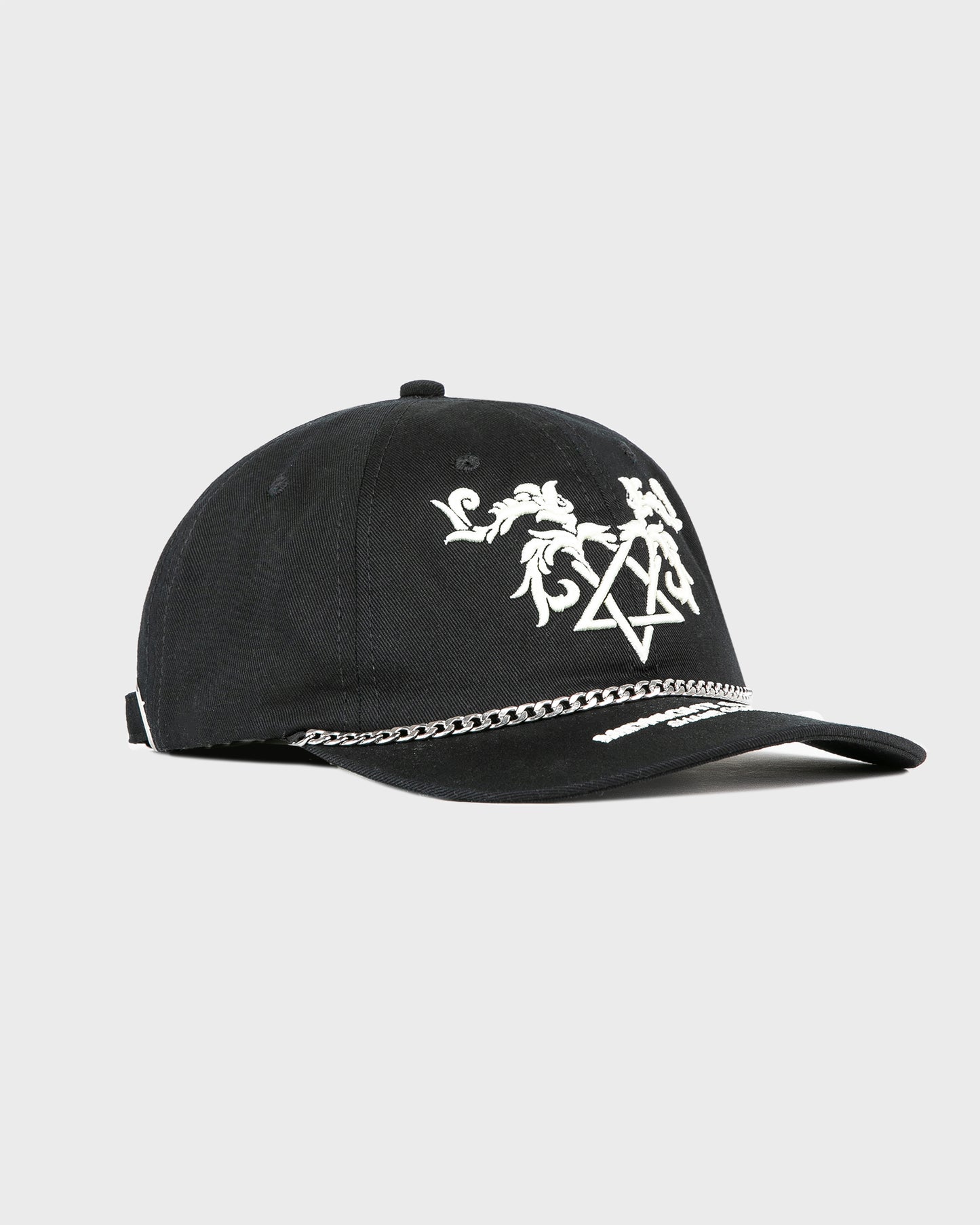 Heartagram Cap with Cuban Link - Black