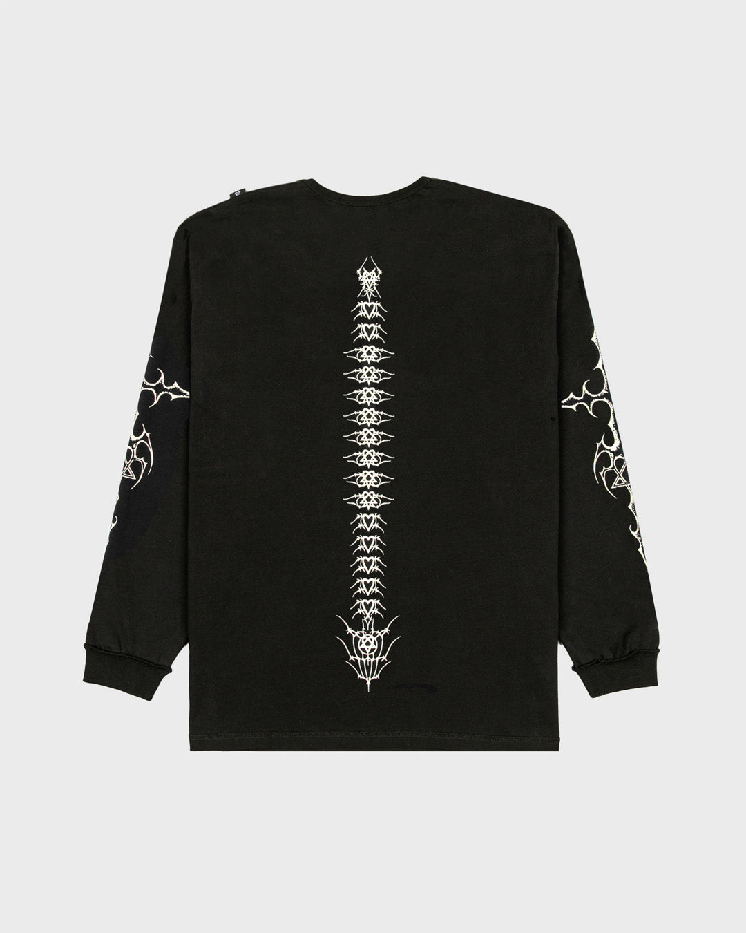 Tattoo Spine Longsleeve T-Shirt - Black
