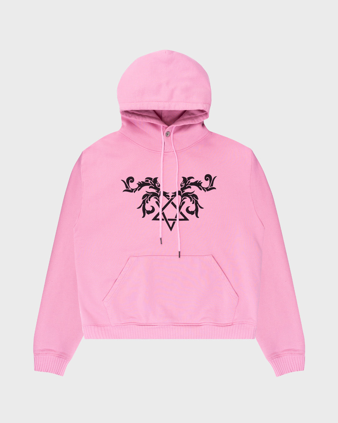 Heartagram Printemps Hoodie in Ballet. Front angle.
