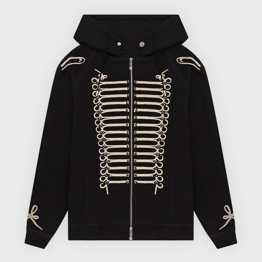 Parade Zip Up Hoodie - Black