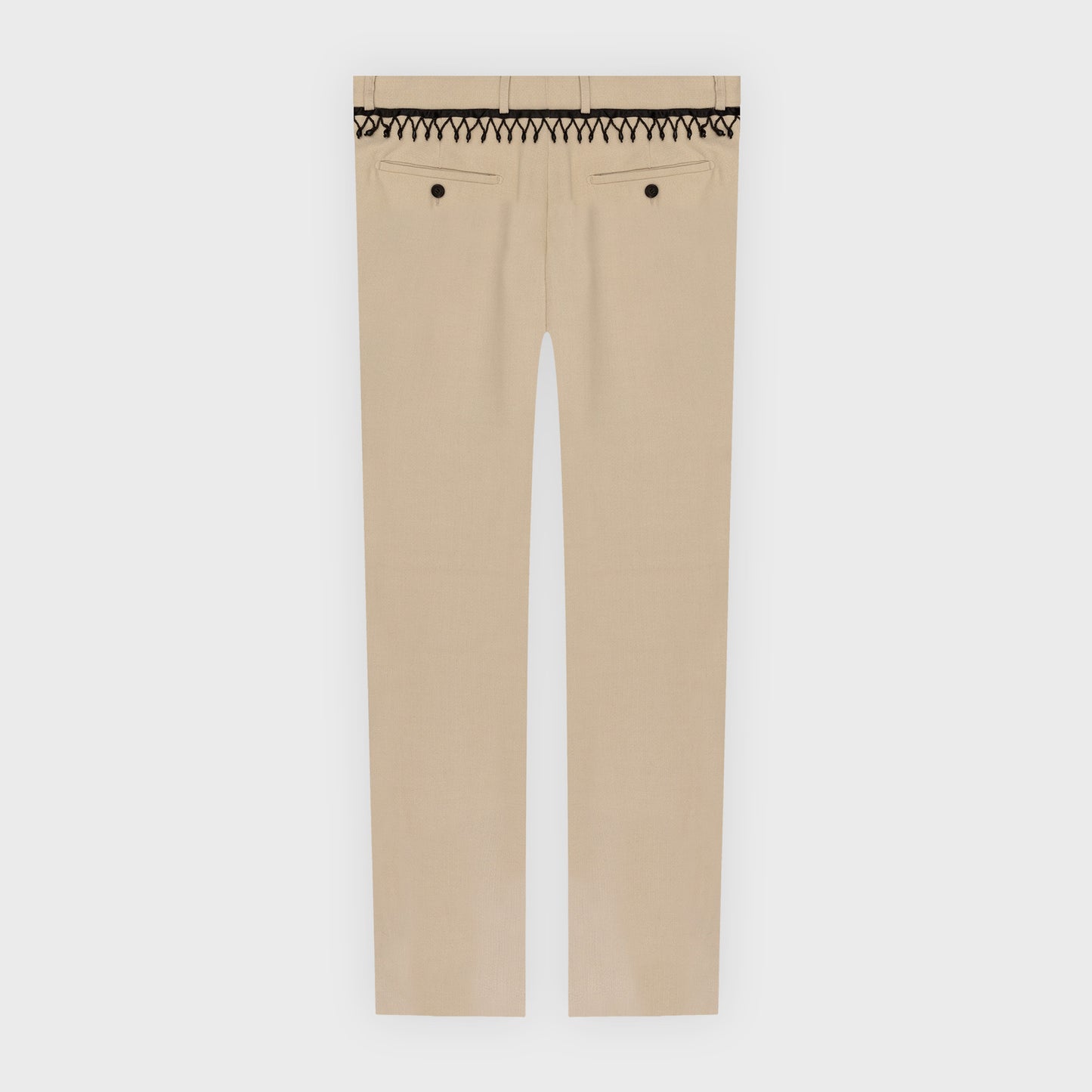 Synth Wool Trousers - Sand