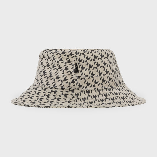 Monogram Bucket Hat - White