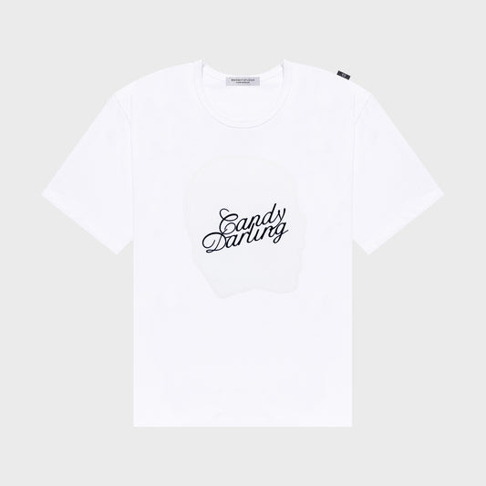 Candy Darling Applique T-Shirt - White